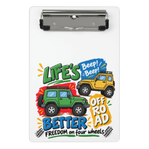 Mini Porte-bloc Aventure Tout-Terrain 4x4 Liberté sur Quatre Roues