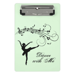 Mini Porte-bloc Ballerina Danse avec Musique Vert