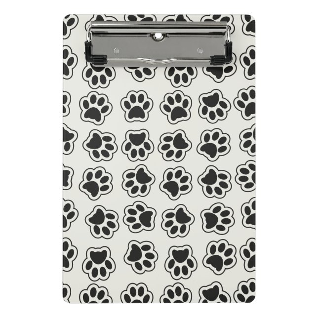 Mini Porte-bloc Balles noires, Paws de chien, Paws de chat, Plan (Devant)