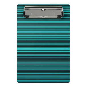 Mini Porte-bloc Bandes noires turquoises