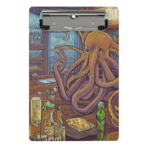 Mini Porte-bloc Barman octopique