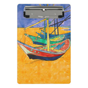 Mini Porte-bloc Bateaux de Van Gogh Impressionnisme Plage