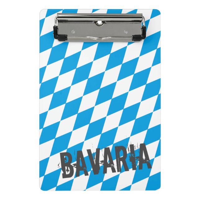 Mini Porte-bloc Bavière Allemagne Drapeau Diamant Design (Devant)