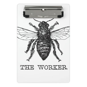 Mini Porte-bloc Bee Worker Honey Black Bumblebee