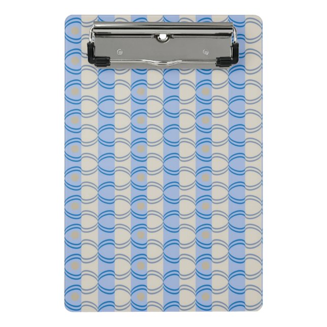 Mini Porte-bloc Bleu courant Tan de Candystripe (Devant)