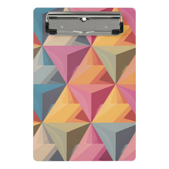 Mini Porte-bloc Bold Geometric Triangle Pattern  (Devant)