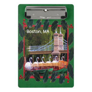 Mini Porte-bloc Boston Swan Boats - Joyeuses vacances