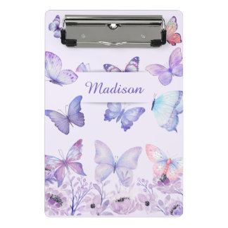 Mini Porte-bloc Bouteilles d'aquarelle Fleur sauvage Jardin Lilac