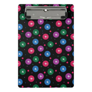Mini Porte-bloc Boutons et points amusants