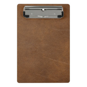 Mini Porte-bloc Brown leather