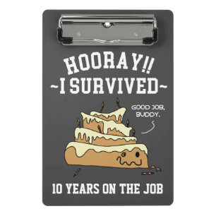 Mini Porte-bloc Cadeau drôle d'anniversaire de travail pour appréc