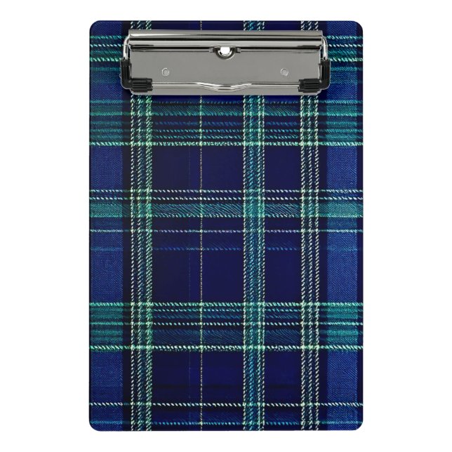 Mini Porte-bloc Cahier à carreaux tartan (Devant)