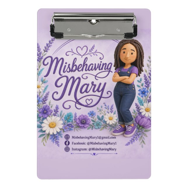 Mini Porte-bloc Cahier Marie Indisciplinée (Devant)