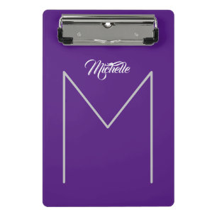 Mini Porte-bloc Calligraphie Bold Monogramme Nom minimaliste moder