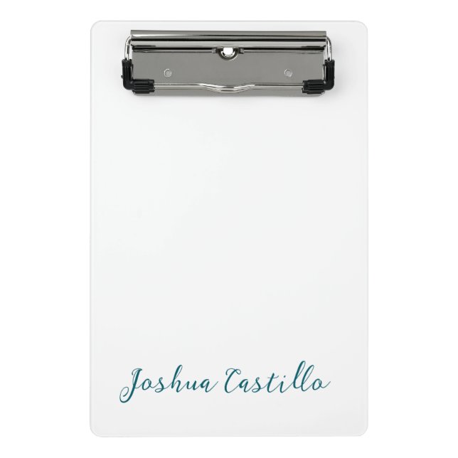 Mini Porte-bloc Calligraphie Simple Plain Professionnel Nom (Devant)
