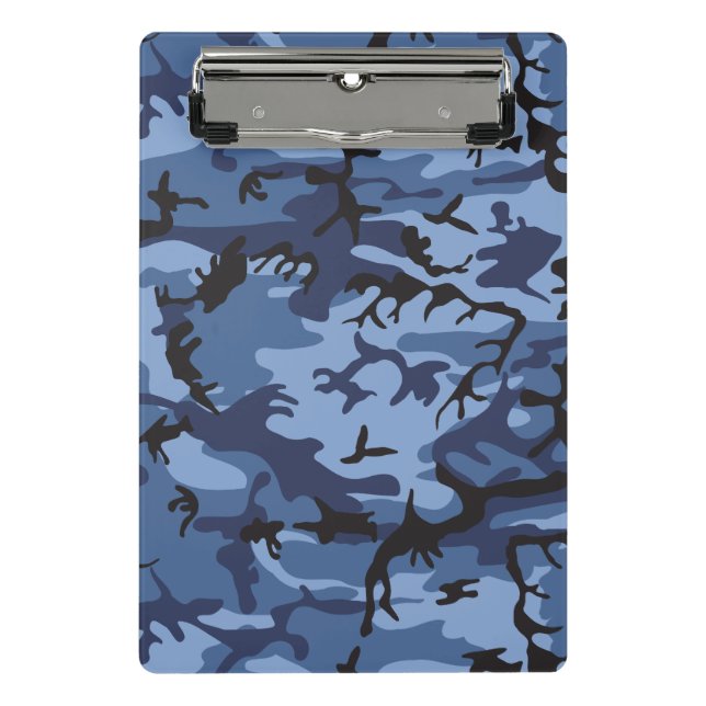 Mini Porte-bloc Camouflage bleu marine, Militaire, Armée (Devant)