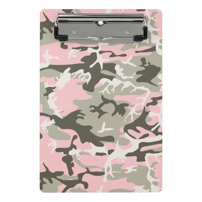 Mini Porte-bloc Camouflage rose et vert, Militaire, Armée (Devant)