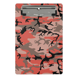 Mini Porte-bloc Camouflage rouge et marron, Militaire, Armée