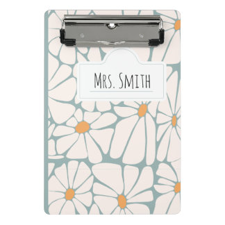 Mini Porte-bloc Carnet d'enseignant personnalisé - Nom personnalis