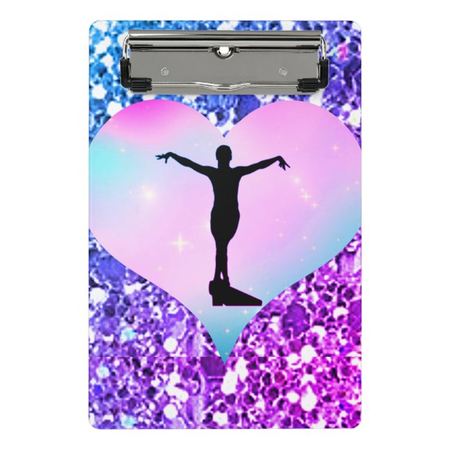 Mini Porte-bloc Carnet Glam Gymnastique filles (Devant)