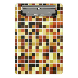 Mini Porte-bloc Carreaux de Piscine, Carreaux de Mosaïque Marrons,