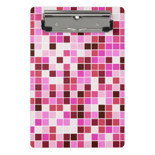 Mini Porte-bloc Carreaux de piscine, Carreaux de mosaïque rose, Mo