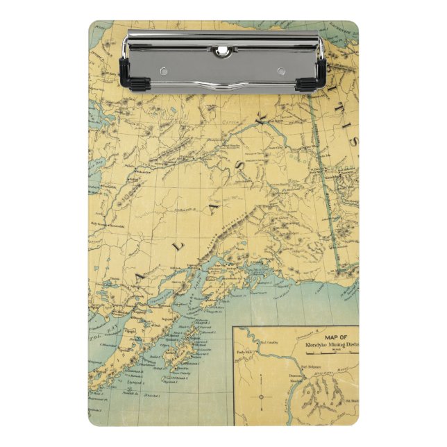 Mini Porte-bloc Carte de l'Alaska (Devant)