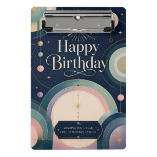Mini Porte-bloc Carte de vœux d'anniversaire Merveille Céleste