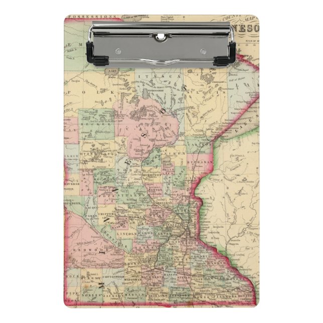 Mini Porte-bloc Carte du Minnesota par Mitchell (Devant)