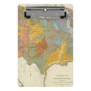 Mini Porte-bloc Carte géologique des USA