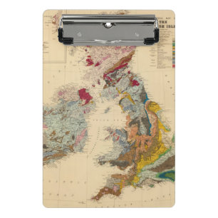 Mini Porte-bloc Carte géologique, îles britanniques