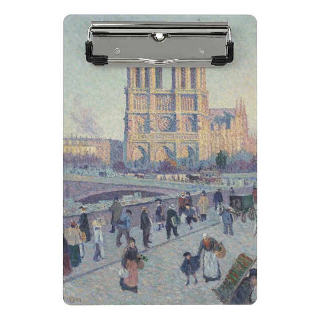 Mini Porte-bloc Cathédrale Notre-Dame Paris France Peinture classi (Devant)