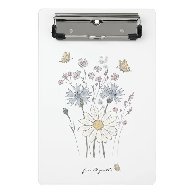 Mini Porte-bloc Champ vibrant de fleurs sauvages  (Devant)