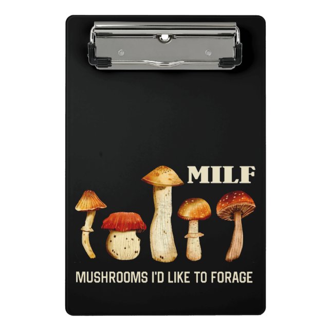 Mini Porte-bloc Champignons Milfs J'Aimerais Fourrer, Champignons  (Devant)