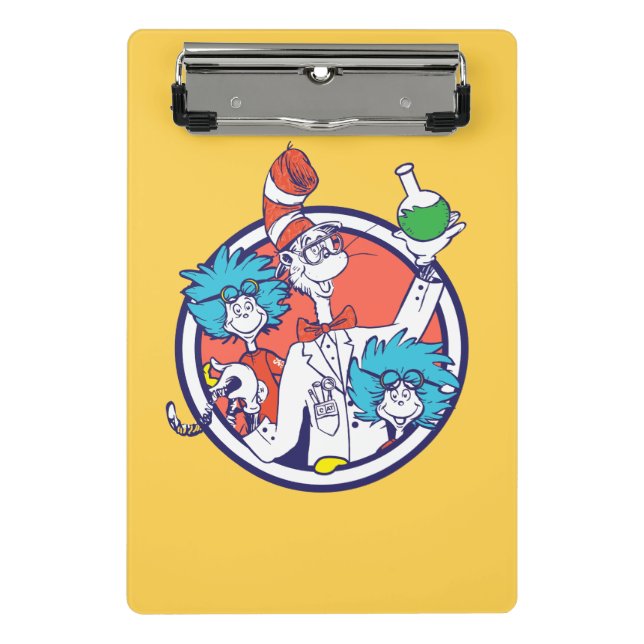 Mini Porte-bloc Chat dans le Casquette & Lab Tech One Lab Tech Two (Devant)