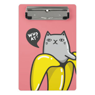 Mini Porte-bloc Chat en banane