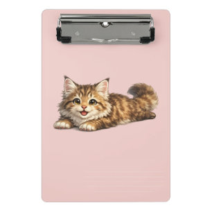 Mini Porte-bloc Chat Maine Coon heureux Design de vibrations posit