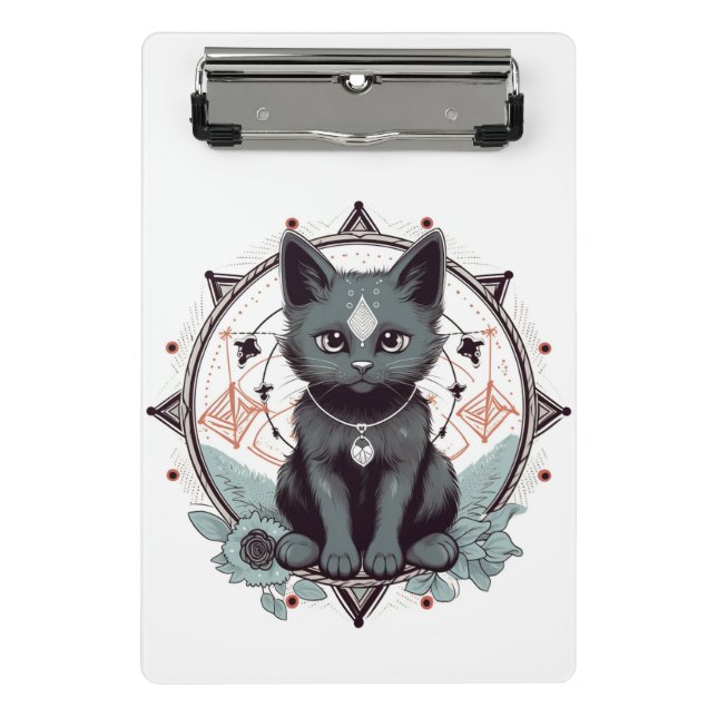 Mini Porte-bloc Chat mystique (Devant)