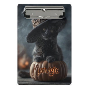 Mini Porte-bloc Chat noir "méowgic" éffrayant dans un Casquette so