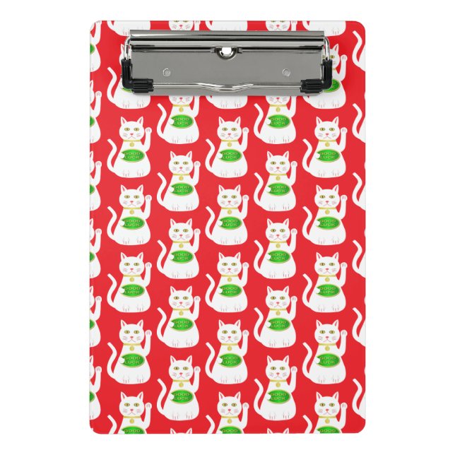 Mini Porte-bloc Chat Oriental Lucky Patterned (Devant)