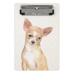 Mini Porte-bloc Chihuahua Peinture - Cute Original Chien Art