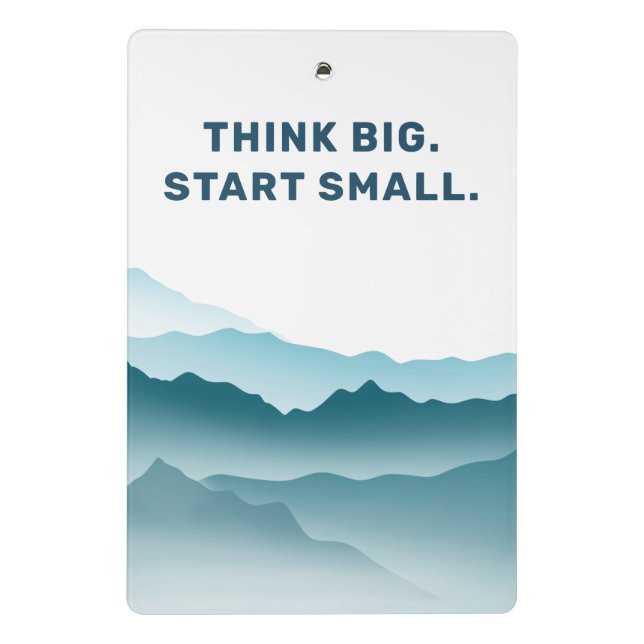 Mini Porte-bloc Citation Inspirationnelle Wavy Mountains (Dos)