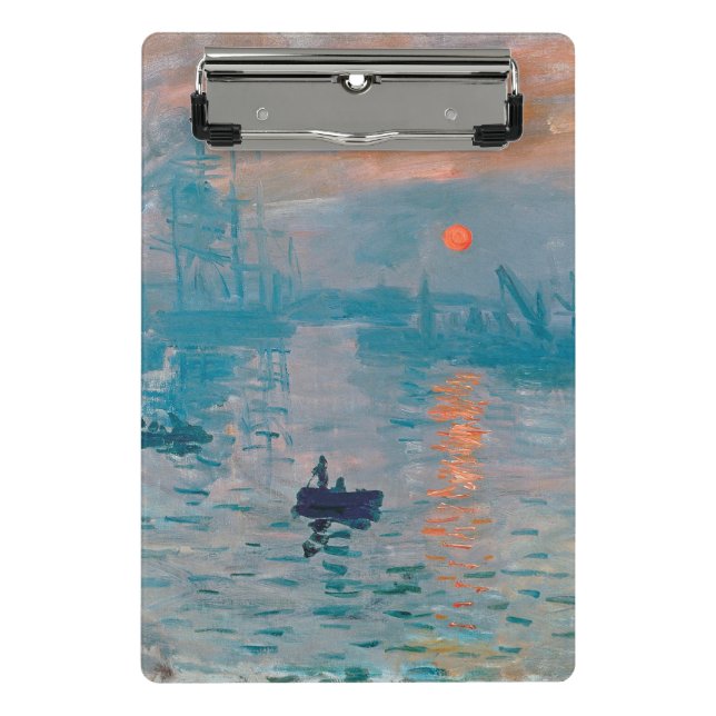 Mini Porte-bloc Claude Monet Impression Soleil Levant Français (Devant)