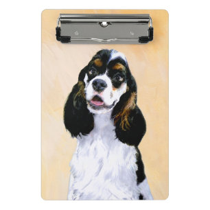 Mini Porte-bloc Cocker Spaniel (Parti) Painting - Original Dog Art