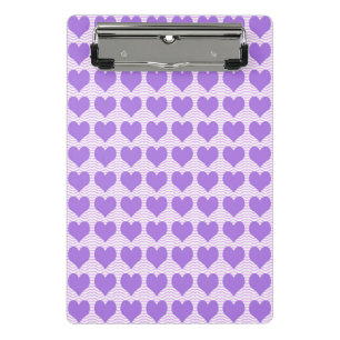 Mini Porte-bloc Cœurs violets
