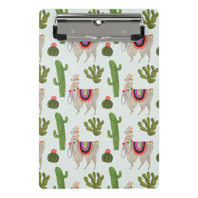 Mini Porte-bloc Collection Llamarama | Cactus & Llama Motif (Devant)