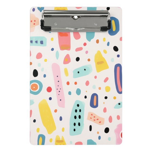 Mini Porte-bloc colorful cute elements design (Devant)