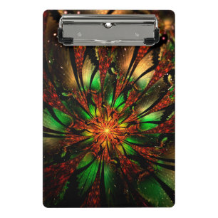 Mini Porte-bloc Conception Abstraite des fleurs fractales.