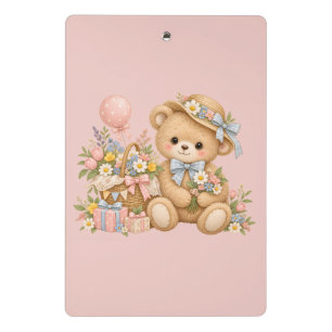Mini Porte-bloc Conception de fête de nounours mignon