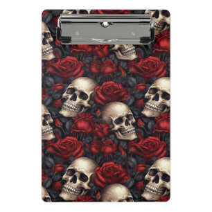 Mini Porte-bloc Conception de la série A Skull and Roses 10